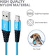 Fast Charge Micro USB Cable 6FT 5-Pack, Nylon Braided, Compatible with Samsung Galaxy S6 S7 Edge, LG, HTC, Xbox One,