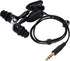 PUSOKEI Short Cord Waterproof Headphone, IP68 Waterproof Earplugs Suitable for Swimming, Surfing, Running (Black)