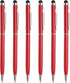 MECCANIXITY 6pcs Metal Stylus Pen, 2 in 1 Universal Retractable Ink Pen with Stylus Tips for All Touch Screen Devices,