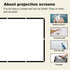 Foldable 60-inch Projector Screen, XINLEMY 4K 16:9 HD Portable Double-Sided Cinema Screen for Home Theater
