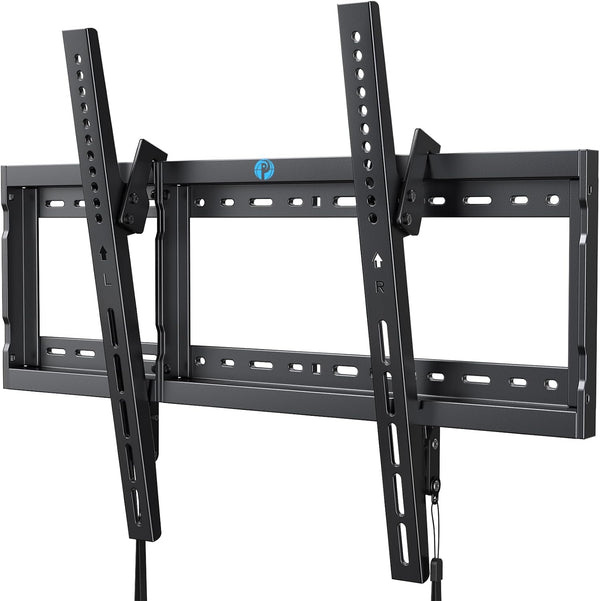 Pipishell UL Listed Tilt TV Wall Mount Bracket Low Profile for Most 37-75 Inch LED LCD OLED Plasma Flat Curved TVs, Max