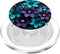 PopSockets PopGrip for MagSafe - Teal Blue Flower Wildflower Bouquet Purple Floral Design Art