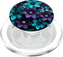 PopSockets PopGrip for MagSafe - Teal Blue Flower Wildflower Bouquet Purple Floral Design Art