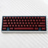 114 Keycaps Translucent Red Keycaps, Cherry Profile Doubleshot PBT Keycap Set for 61/64/87/104/108 Cherry MX Switches