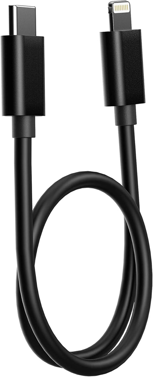 FiiO LT-LT3 USB Type C to Lightning Cable 0.7ft for iOS/Headphone Amp, Supports Lossless Audio