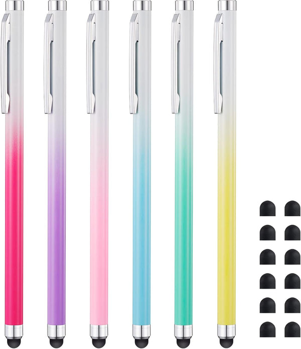Linfanc Stylus Pens for Touch Screens (6 Pack), High Sensitivity Capacitive Stylus Pens for iPad, Tablets, Smartphones,