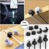 ITUGOU 11PCS Cable Management Cord Holder Organizer, Magnetic Cable Clips Adhesive Wire Keeper, Under Desk for Bedside