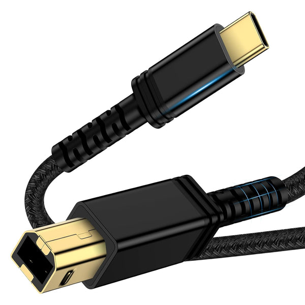UorMe USB C to Printer Cord, USB 2.0 Type A Male to