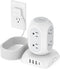 Surge Protector Power Strip Tower, TESSAN 10 Ft Extension Cord with 8 AC Outlets & 4 USB Ports