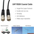 RG8X Coaxial Cable 100ft, CB Coax Cable, UHF PL259 Male to Male Connector for HAM Radio, Antenna Analyzer