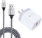 Quick Charge 3.0 Fast Charger with 6Ft USB Type C Cable for LG Stylo 4/5/6, Samsung Galaxy S24 S23 S22 S21