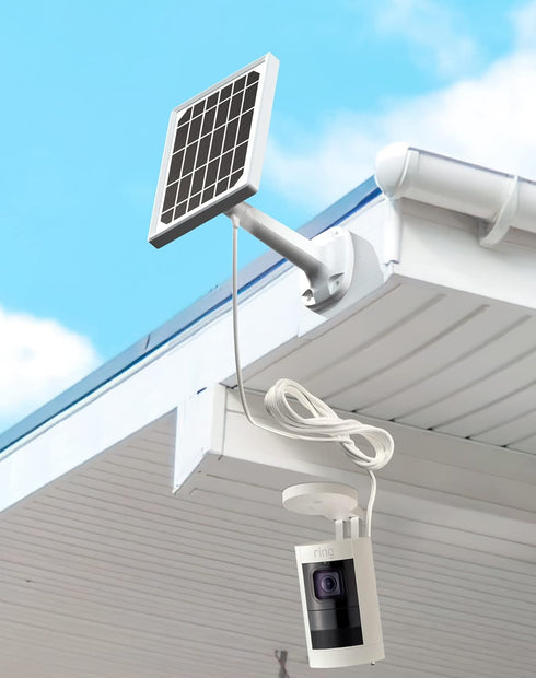 Solar Panel for Ring Camera, Charger Compatible with Ring Stick Up Cam Battery & Spotlight Cam Battery/Plus/Pro