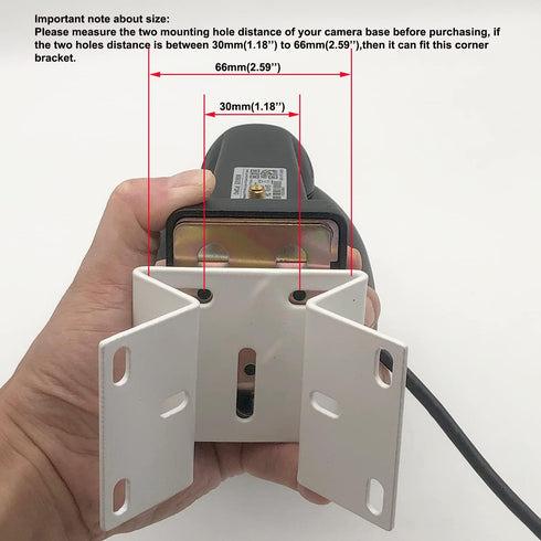 Exterior Wall Corner Mount Metal Bracket for CCTV Surveillance Camera Holder Adapter