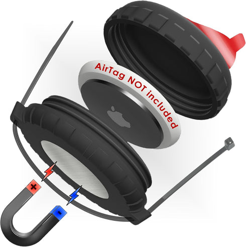 Ultra Strong Case for Apple AirTag, Waterproof, Vibration & Shock Proof, Secure Attach for Hidden Tracking of Car,