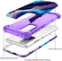 Hocase Heavy Duty Shockproof Case for Galaxy S20 FE 5G, Soft Silicone Rubber + Hard Plastic Bumper - Blue Purple Marble