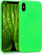 kwmobile Soft Slim Protective TPU Silicone Case Compatible with Apple iPhone X - Neon Green