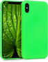 kwmobile Soft Slim Protective TPU Silicone Case Compatible with Apple iPhone X - Neon Green