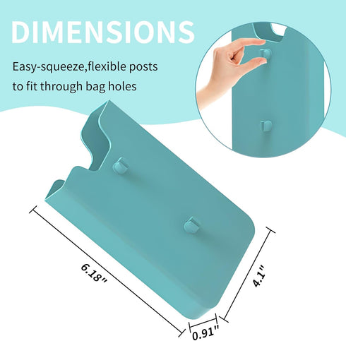 Silicone Phone Holder Compatible with Bogg Bag, 2Pcs Soft Silicone Charm Insert Accessories for iPhone and Android