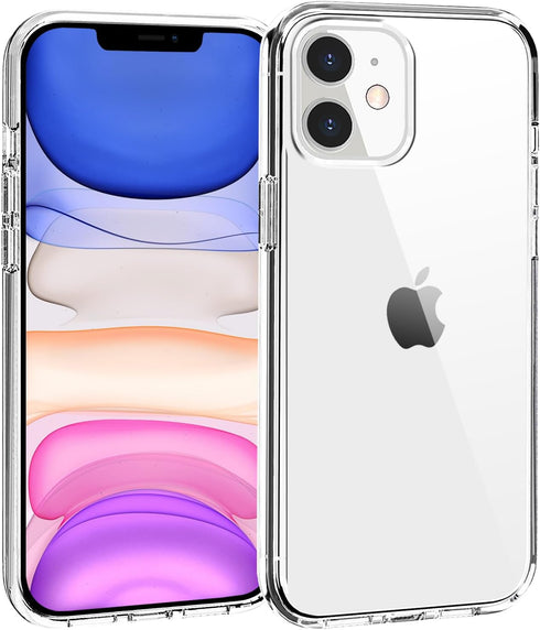 TENOC Phone Case Compatible with iPhone 11, Clear Case Shockproof Protective Bumper Slim