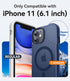 CANSHN iPhone 11 Case, Magnetic Designed, Compatible with Magsafe, Translucent Matte Slim Thin Shockproof Protective