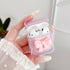 Cute AirPods 2/1 Generation Clear Case, Kawaii 3D Bow Design Soft TPU Protective Cover with Cleaner Kit & Keychain -