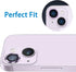 Compatible with iPhone 14 and 14 Plus Camera Lens Protector - Anti-Scratch 9H Tempered Glass, 2 Pcs