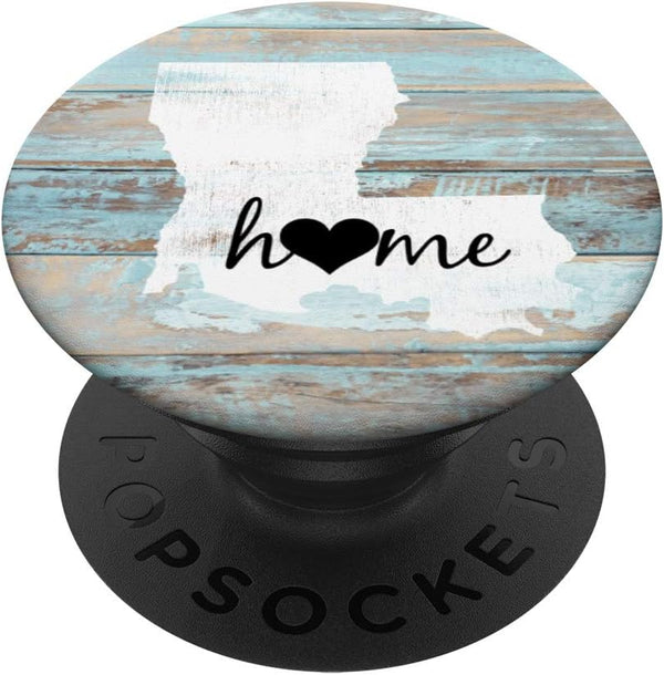 Louisiana Rustic Home Pride US State Distressed Look PopSockets PopGrip for Phones & Tablets