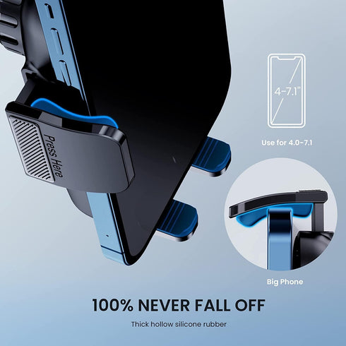 TICILFO Car Phone Mount, Military-Grade Suction & Stable Clip for Windshield Dashboard, Universal Fit