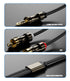 3.5mm to 2RCA Cable,Headphone Male to Male Jack Adapter Nylon Braided 1/8 to RCA Audio Y Cord, Gold-Plated Plugs, for Smartphones, MP3, Tablets, HDTV, Speaker,6.6ft/2M,Black