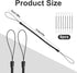 8pcs Elastic Coil Lanyard for Touch Pens, Retractable Tether Anti-Lose Spring Cord for Drawing Pen to Tablet