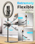UBeesize 12" Desk Ring Light with Stand & Phone Holder - Overhead Mount for Video Recording, Zoom, Live Streaming