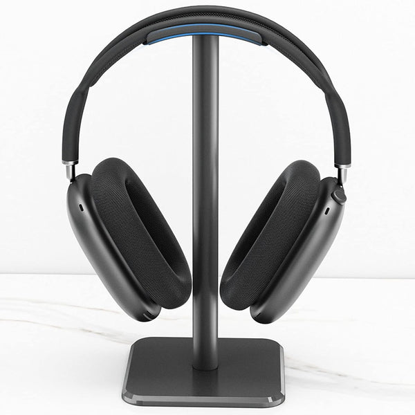 Cuifati Aluminum Desktop Headphone Stand, Headset Earphone Holder with Solid Base TPU Tray, for AirPods, Beats, Bose,