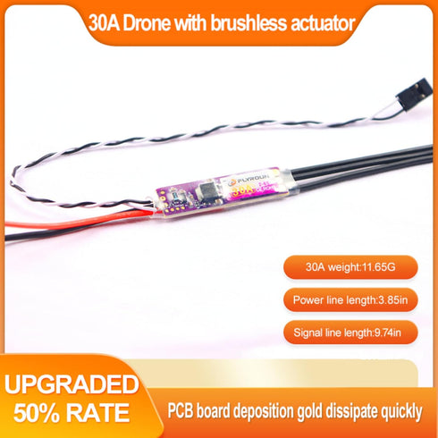 Generic 30A/40A 2-6S AM32 Programmable (30A JeeFly Brushless ESC LiPo Electronic Speed Controller No BEC with Firmware