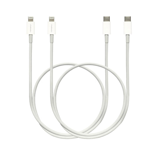 HomeSpot 24" USB Type C to Lightning Cable 2 Pack, Power Delivery Compatible with iPhone Xs Max, 11, 12/12 Pro/13 Pro