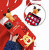 Christmas iPhone 15 Pro Max Case (Red) - Merry Christmas 3D Cute Snowman Santa/Elk Antlers Soft Silicone TPU