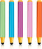 Kid-Friendly Stylus Pens for Touch Screens - Crayon Stylus Pen for iPhone iPad Fire HD Android Tablet (5 Pack)