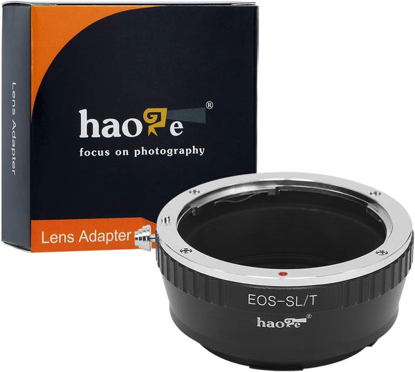 Haoge Manual Lens Mount Adapter for Canon EOS EF EFS Lens to Leica L Mount Camera, Compatible with Various Models