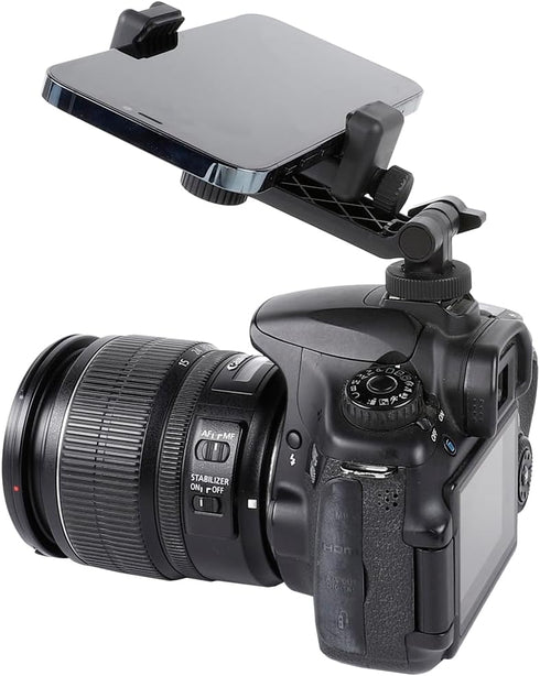 Multifunctional Universal Cell Phone Tripod Mount Adapter, 360 Rotation Camera Hot Shoe Holder for Canon Nikon Sony