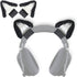 RUKUHOT Cute Cat Ears Headphone Attachment - Adjustable Design for Logitech G PRO, HypreX Cloud Headphones, Black