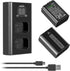 NEEWER NP-FW50 Camera Battery Charger Set, Compatible with Sony ZV-E10 A7 Series, 2 Pack 1100mAh Batteries, Dual Charger