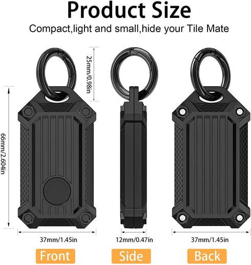 Waterproof Keychain Holder Case for Samsung Galaxy SmartTag2, Scratch Resistant Cover with Keychain for Keys, Wallet,