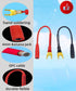 Spade Plugs to 4mm Female Banana Jack Speaker Wire, Banana Jack Female to Y Plug Fork Spades Cable for Speakers, Amplifier, Soldered Construction, 4 Pack of 6 Inch
