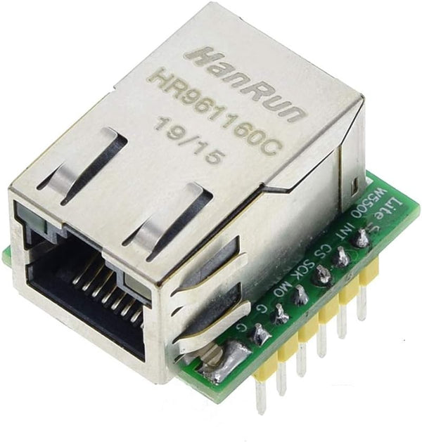HiLetgo W5500 SPI to LAN Ethernet Network Module, TCP IP STM32 Interface 3.3V 5V for Arduino WIZ820io RC5