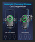 Wireless Car Charger, 15W Fast Charging Auto Clamping Phone Holder, Air Vent Mount for iPhone 15/14/13/12