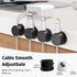 YIMINANO 6 Pack 360 Magnetic Cable Clips, Rotatable Cord Organizer, Adhesive Cable Holder for Desk, Nightstand, Car