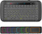 H20 Mini Wireless Keyboard with Touchpad, Backlit Handheld IR Remote Keyboard for Android TV Box, Windows PC, Raspberry