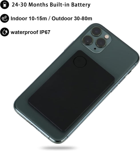 Wallet Tracker Finder Locator, Slim GPS Credit Debit Card Tracker Device for Men, Waterproof