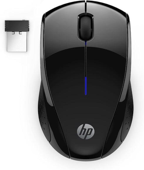 HP Wireless Mouse - Black, 15-Month Battery, 1600 DPI Sensor, Side Grips for PC/Laptop, Mac, Chromebook