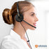 Arama Cell Phone Headset with Mic, Noise Canceling 3.5mm Wired Headset for iPhone, Samsung, PC, Clear Chat