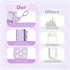 TARSHYRY 1 OZ/30 mL (4pcs Set) Silicone Hand Sanitizer Spray Case with Keychain, Cute Protective Holder Cover